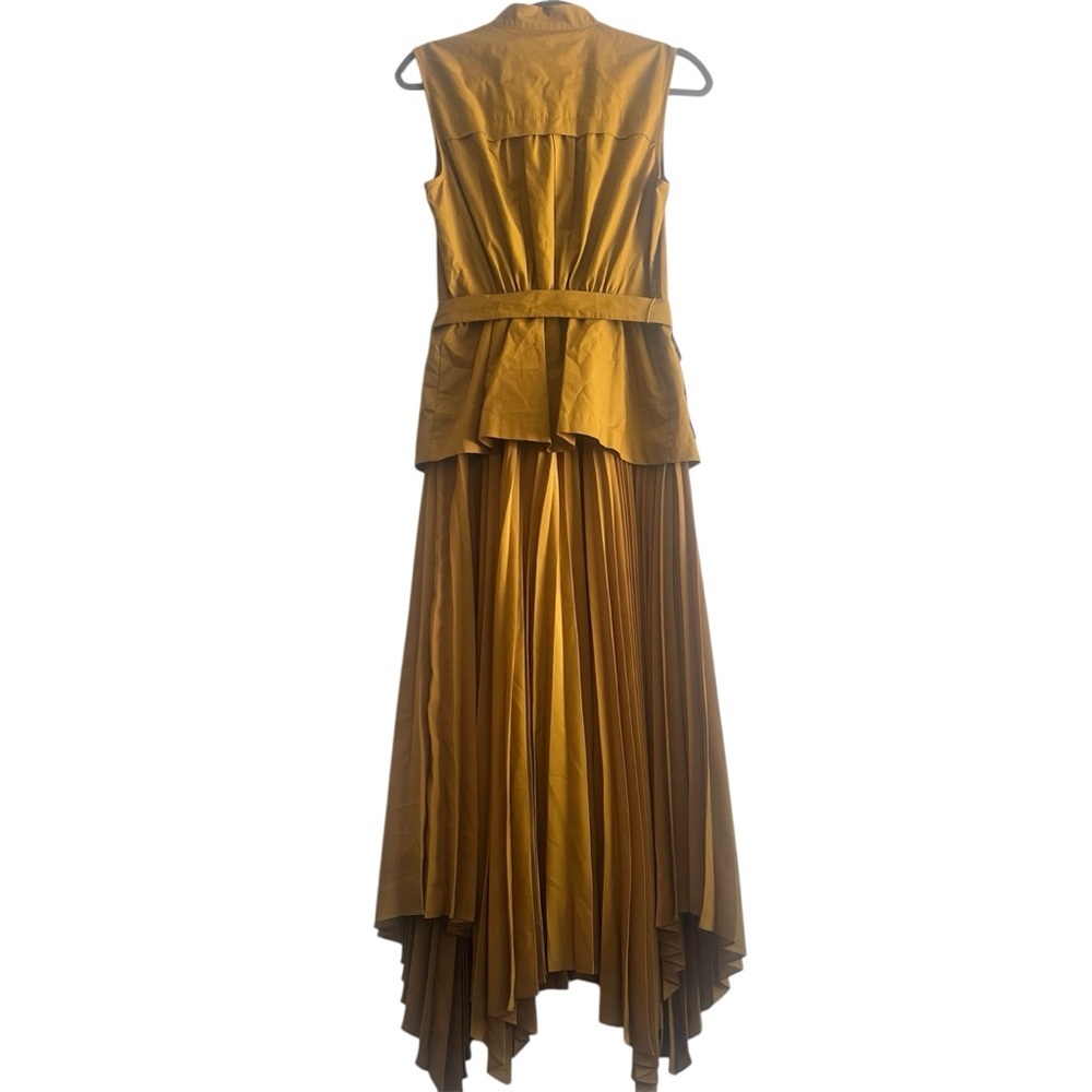 Anthropologie Sleeveless Vested Pleated Midi Dress Size S - Picture 5 of 8